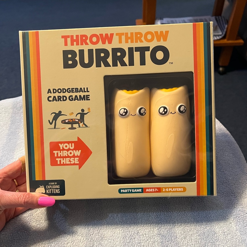 Throw Throw Burrito Board Game A Dodgeball Card Game Original Edition Party Game